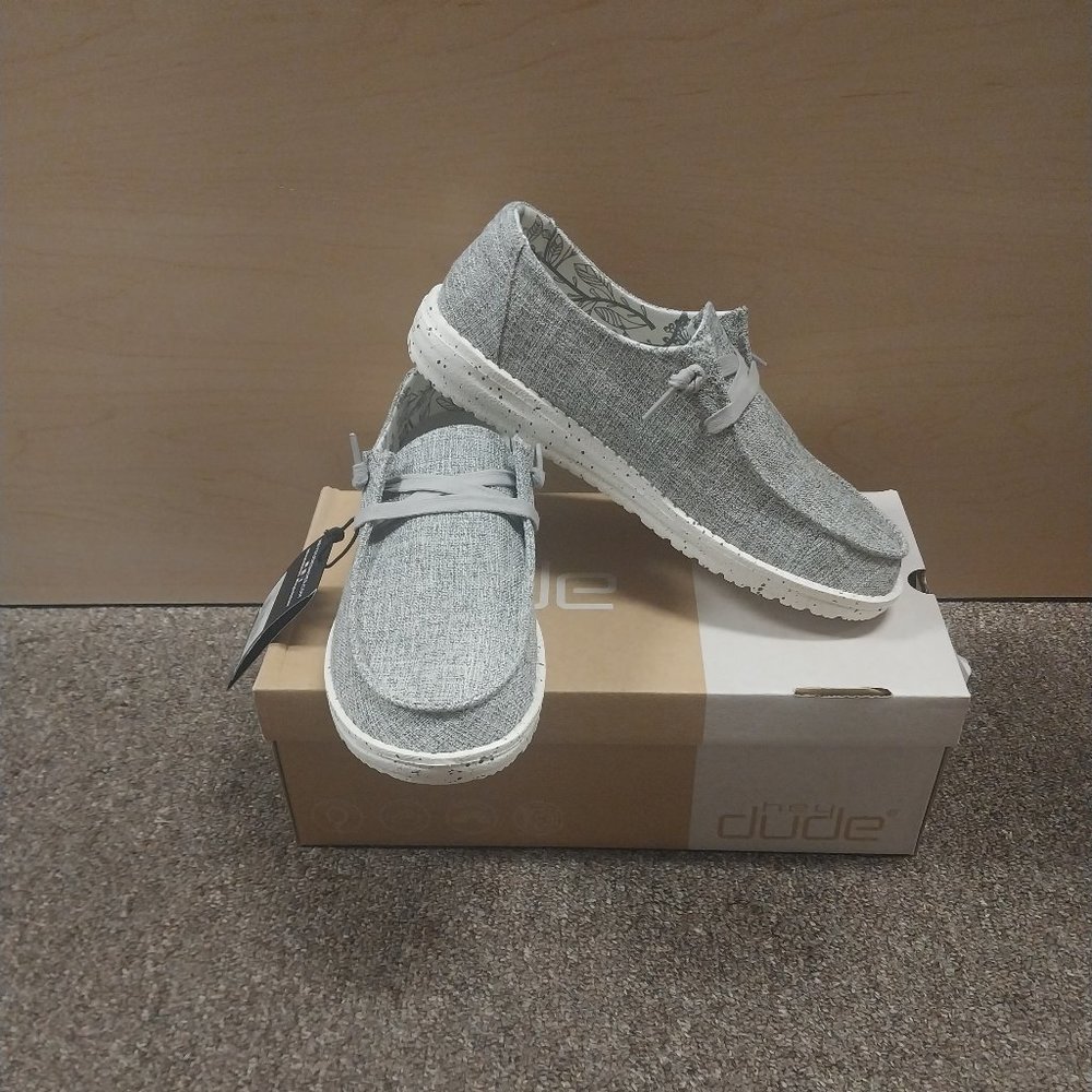 Hey Dude Women's Wendy L Linen Shoe - Iron